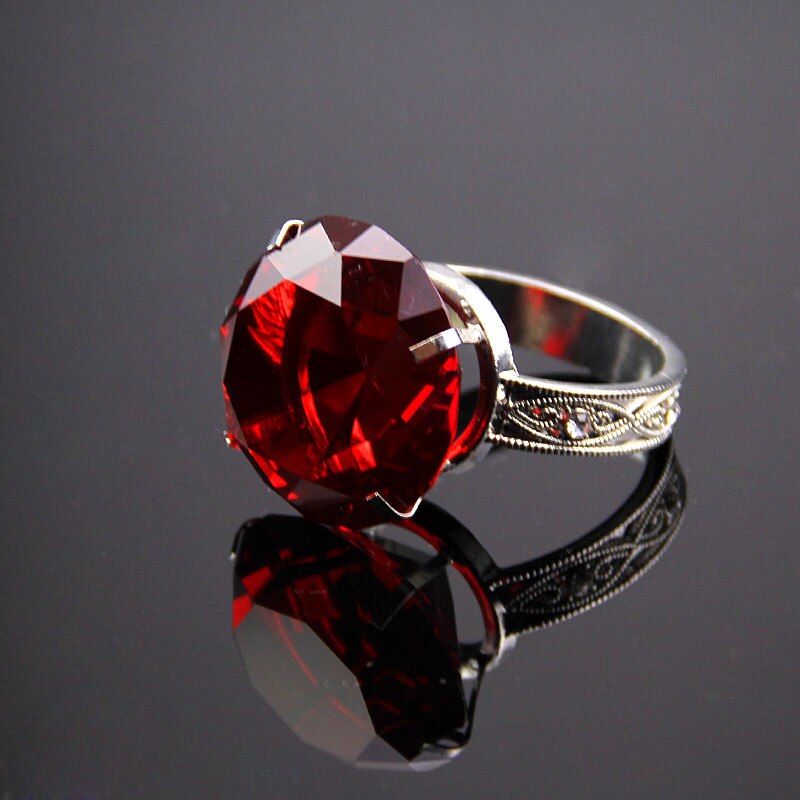 Crystal Glass Diamond Napkin Rings Table Decoration Crafts Wedding Banquet Dinner Party Birthday Home Ornaments 11 Colors: red