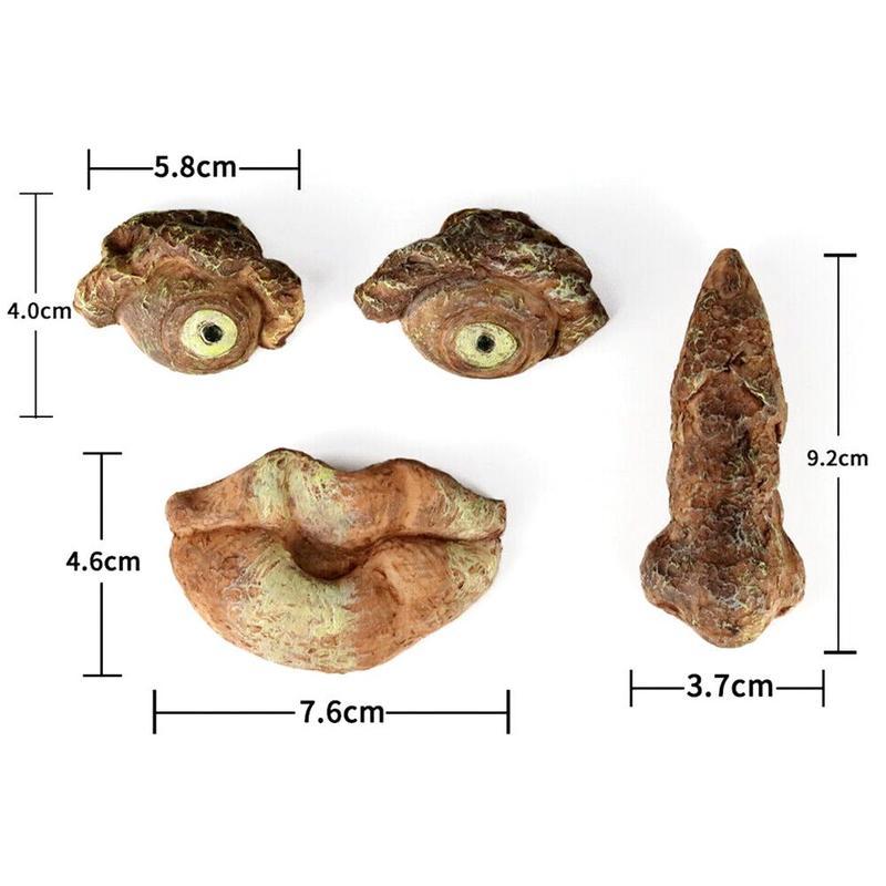 Old Man Tree Hugger Garden Art Outdoor Tree Funny Old Man Face Garden Sculpture Decoration Face Tree Whimsical Funning S6j3