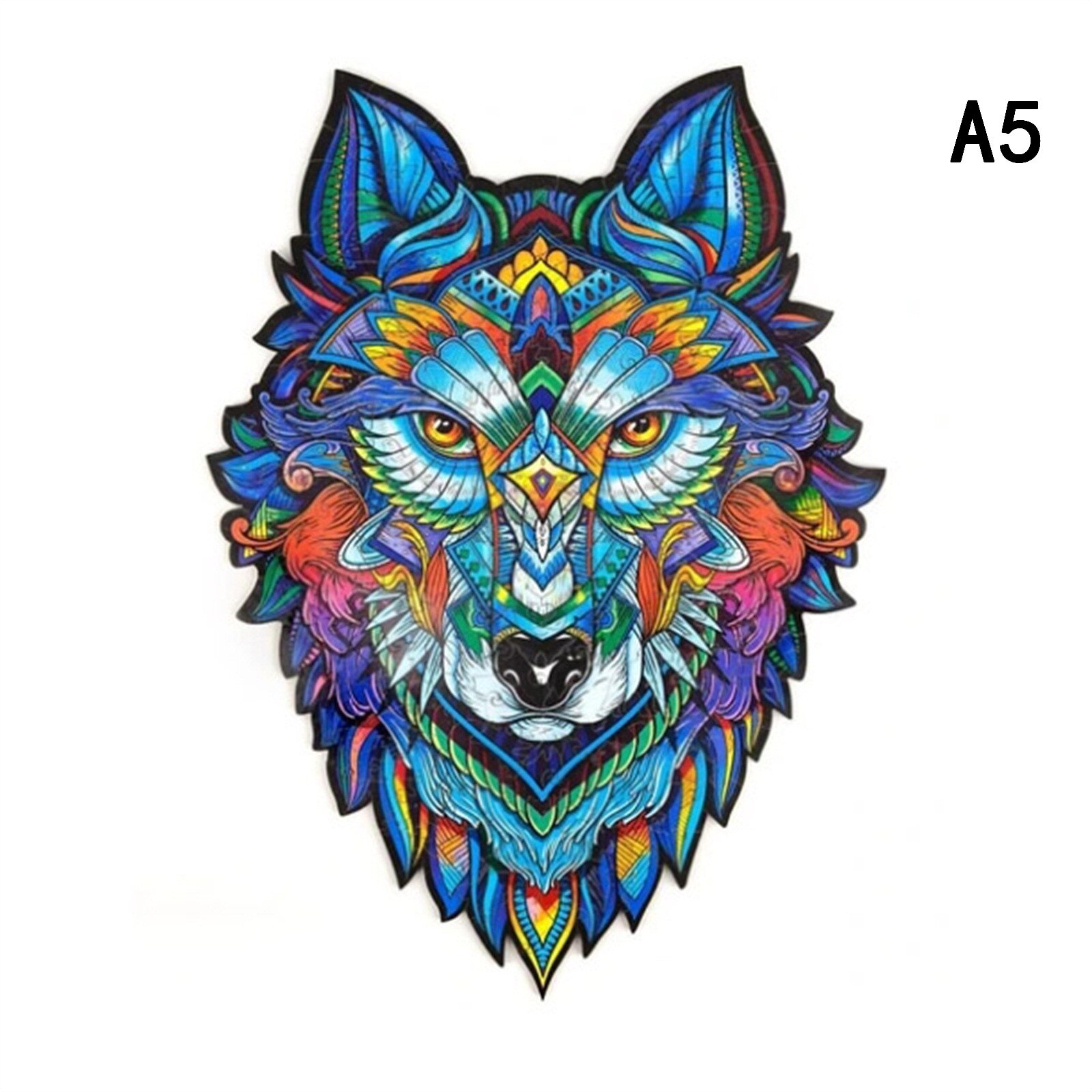 Holz Ebene Rätsel Für Erwachsene Diy Puzzle Jedes Stück Ist Ebene Geformt Rätsel Weihnachten Puzzle Puzzle Für freundlicher: Wolf Puzzle A5