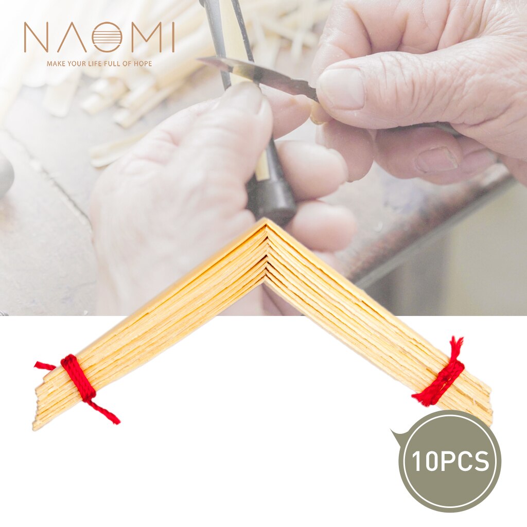 NAOMI DIY Oboe Reeds Material Selected Raw Materials Handmade Oboe Reed Cane Gouged Folded Corks Base Oboe Accessories: 10pcs Oboe Top