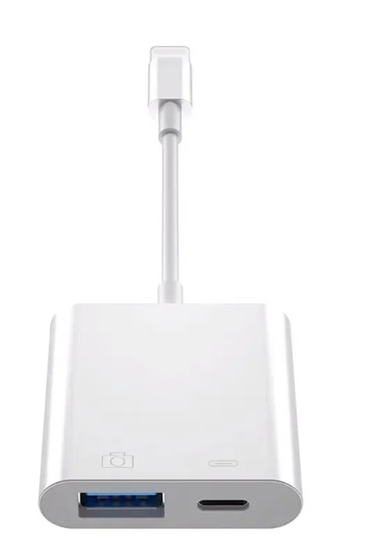 Adapter USB OTG do IPhone Ipad iuse klawiatura ładująca U Disk kamera czytnik kart czytnik danych Iphone Otg: green