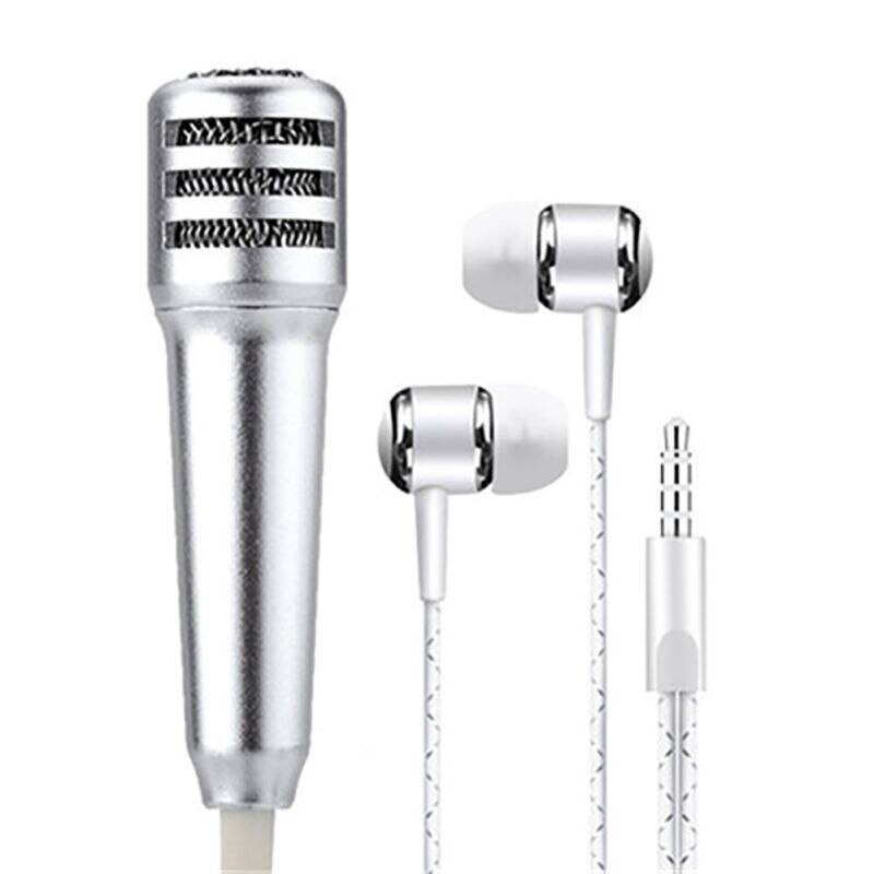Live Mobile Phone Universal Wired Microphone Small Microphone Condenser Headset In-ear Headphones # 22: S