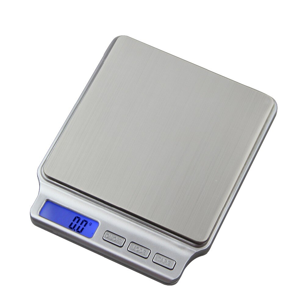Digital Pocket Gram Scale 2000g x 0.1g Kitchen Cooking Weighing Tools Electronic Balance Weight Scale Stainless Steel Platform