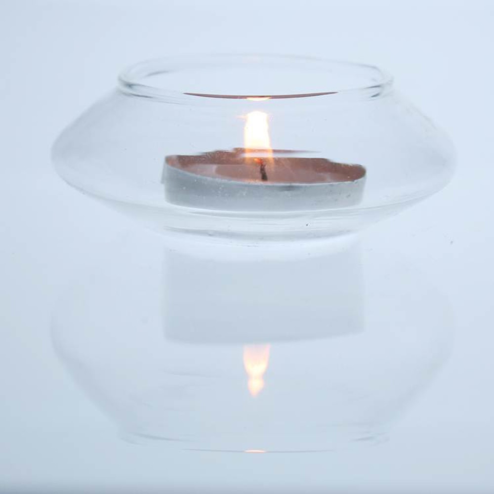 Glass Candle Holder Crystal Candlestick Glass Hanging Floating Water Candle Holders Home Wedding Party Dinner Decor