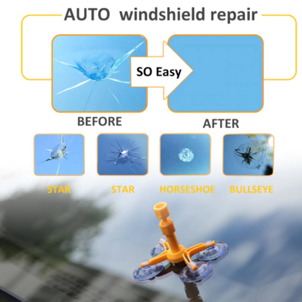 Windscreen Windshield Repair Tool Set DIY Car Kit Wind Glass For Chip Crack Car Repair Tool