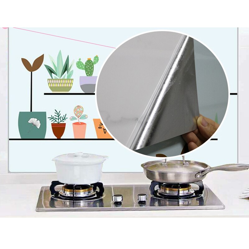 Keuken oliebestendige waterdichte sticker zelfklevend hittebestendig keukenachterwand tegelsticker doe-het-zelf anti-olie behangplaksel