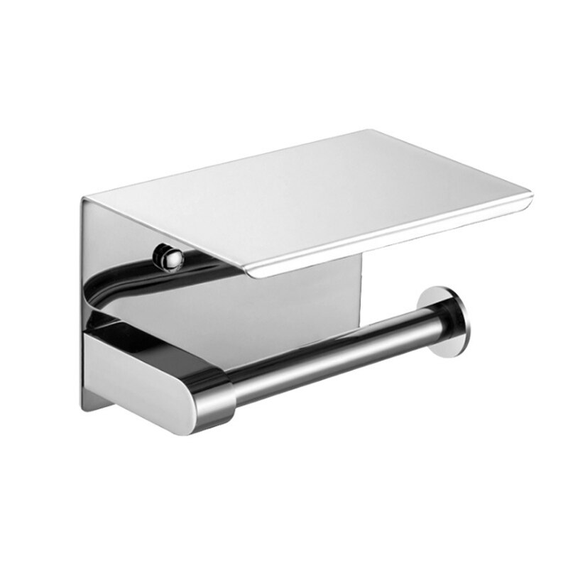 OG Stainless Steel Toilet Paper Holder Bathroom Wall Mount WC Paper Phone Holder Shelf Towel Roll shelf Accessories