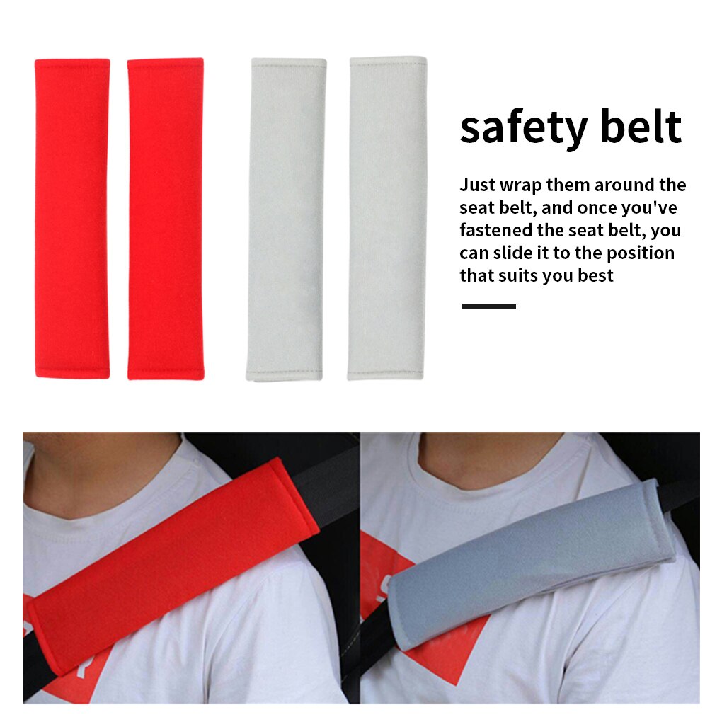2 Stuks Auto Schouder Cover Kussen Seat Belt Pad Strap Rugzak Harnas Veiligheid Auto Interieur Accessoires Seat Belt Padding Voor kids