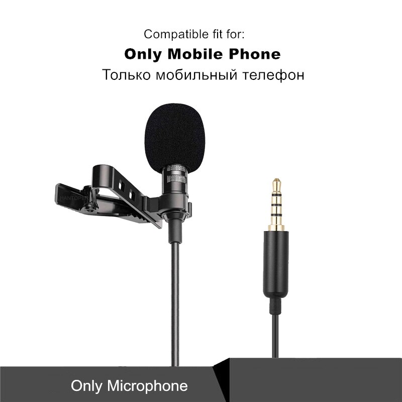 Professionnel Dual Mini Lavalier Microphone For Phone Laptop PC , lapel Microphone For Radio Smartphone Micro karaoke Microfono: Style 1