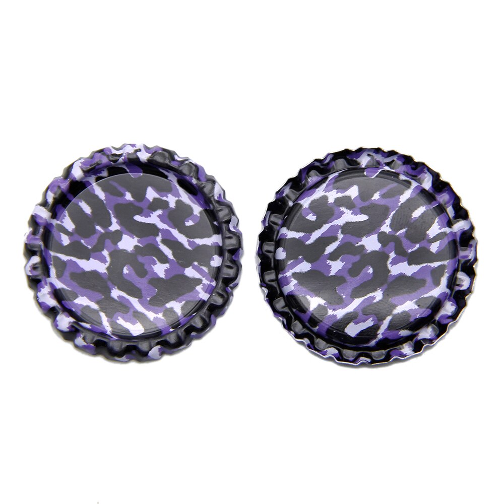 25Pcs Geometrische Patronen Ronde Vorm Fles Cap, DIY Handgemaakte Materialen Voor Maken Projecten, 25Yc2156: 1012897006