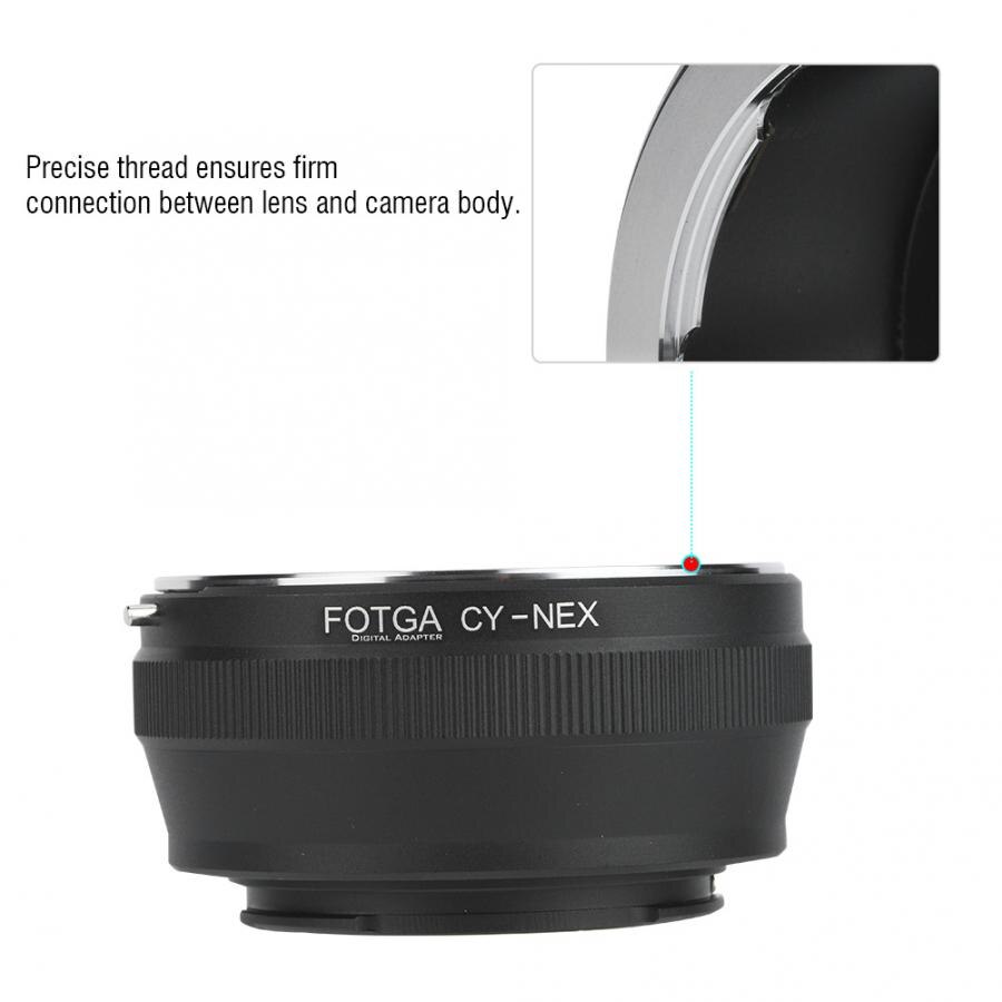 FOTGA CY-NEX adaptateur d'objectif convertisseur d'anneau pour objectif Contax pour Adapter pour Sony NEX série caméra pour Sony NEX-3 NEX-5 NEX-7 5C 5N 5R