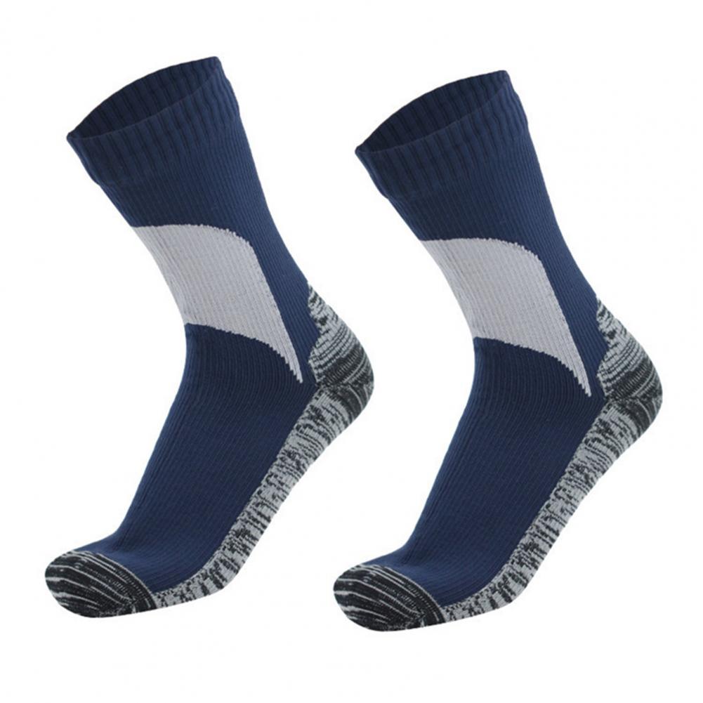 1 Pair Wading Socks Comfortable Waterproof Socks Elastic Cozy Women Men Winter Warm Mid-Tube Socks for Climbing