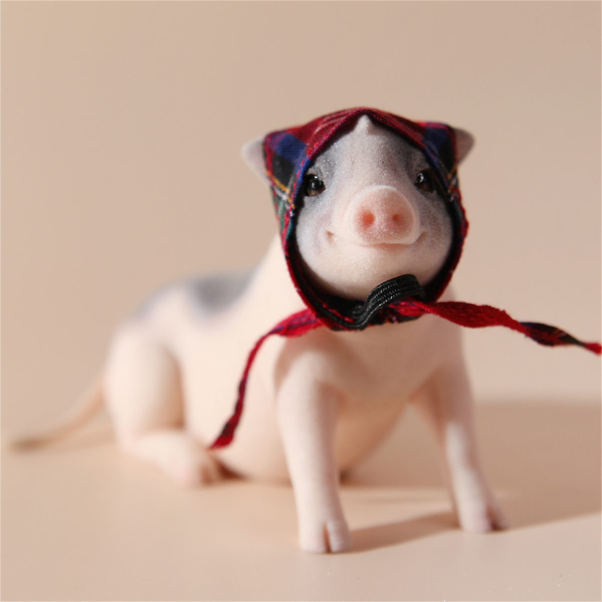JXK 1:6 Scale The Little Pig Figure Mini Animal Model Collector GK Toy Desktop Decor Small Cute Pet Pig Hand-made Doll: JXK059C2