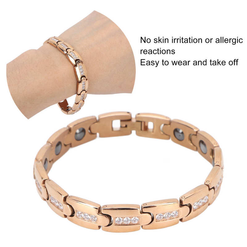 Therapy Bracelet Safe Improve Blood Circulation Magnetic Therapy Bracelet Wear Resistant Pain Relief Reduce Weight for Daily