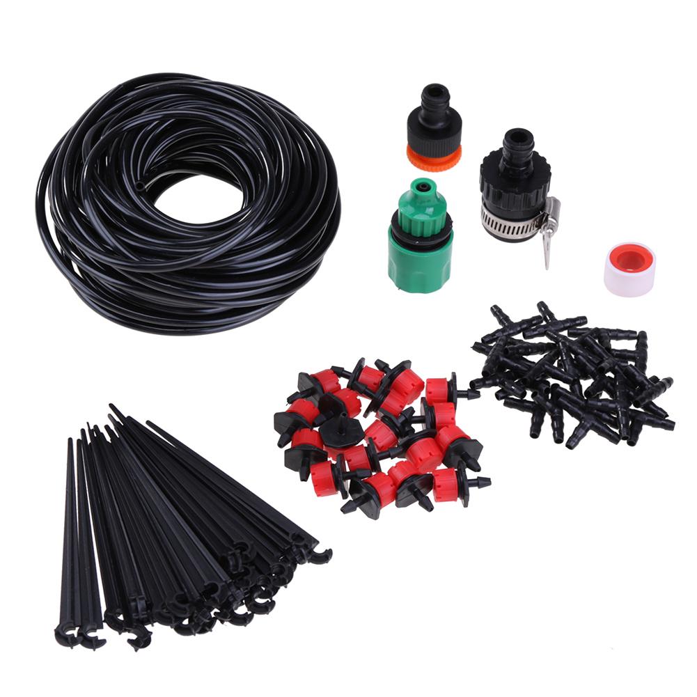 5-30m Garden Hose Micro Drip Irrigation System Adjustable Dripper Plant Self Watering Kit Automatic Drip Irrigation Set: 5M
