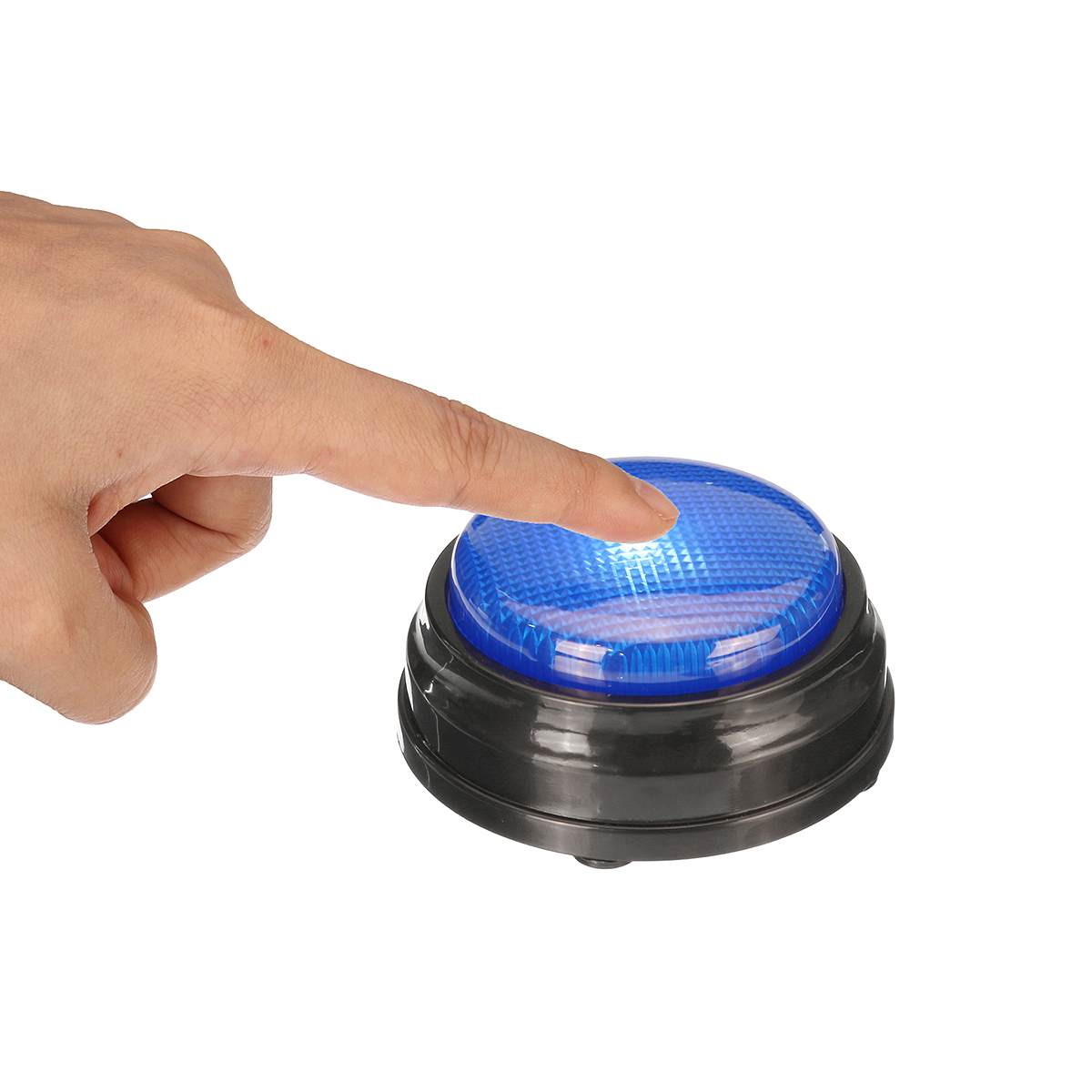 Bouton de jeu alarme Buzzer | Enregistrable, bouton parlant jeu, avec son lumière saine, soulagement du Stress, blague, grand