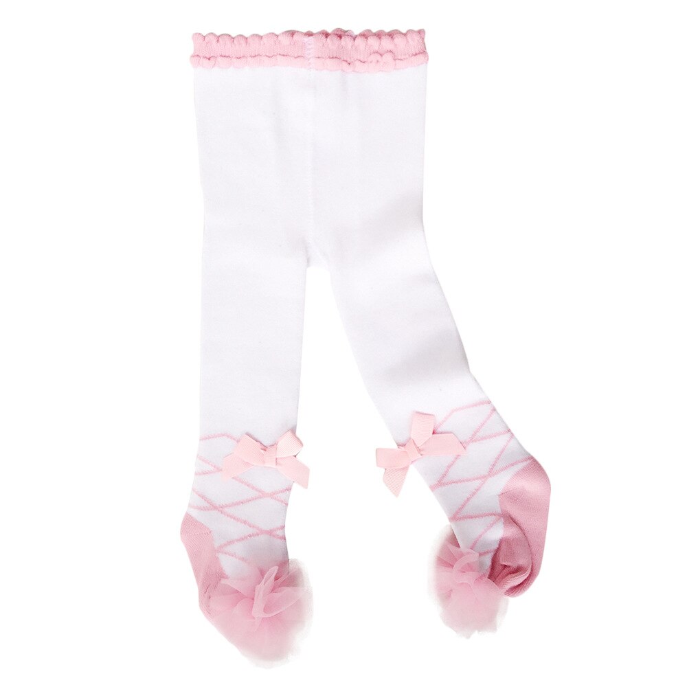 Vêtements d'hiver pour jolies filles | Leggings de danse à rayures, avec nœud en dentelle, vêtements pour petites filles de 0 à 36M