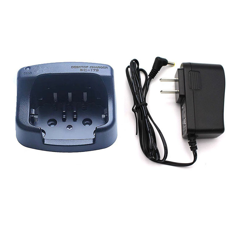 BC-173 cargador de escritorio para Radio ICOM IC-M2A IC-M2 IC-GM1600 IC-M31 IC-M32 IC-M33 IC-M34 IC-M35 IC-M36 BP-224 BP-252 batería: Negro