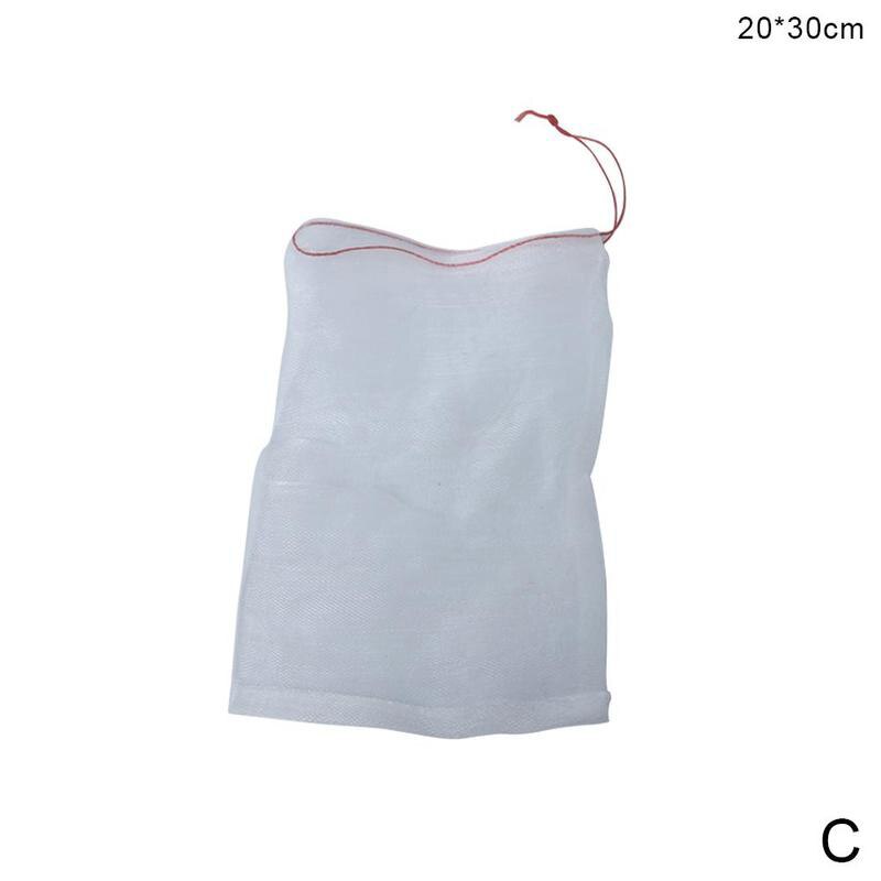 Drawstring Reusable Protection Bag For Seeds Soaking Germination Fruit Mesh Bags Garden Vegetables Nylon: 20x30cm