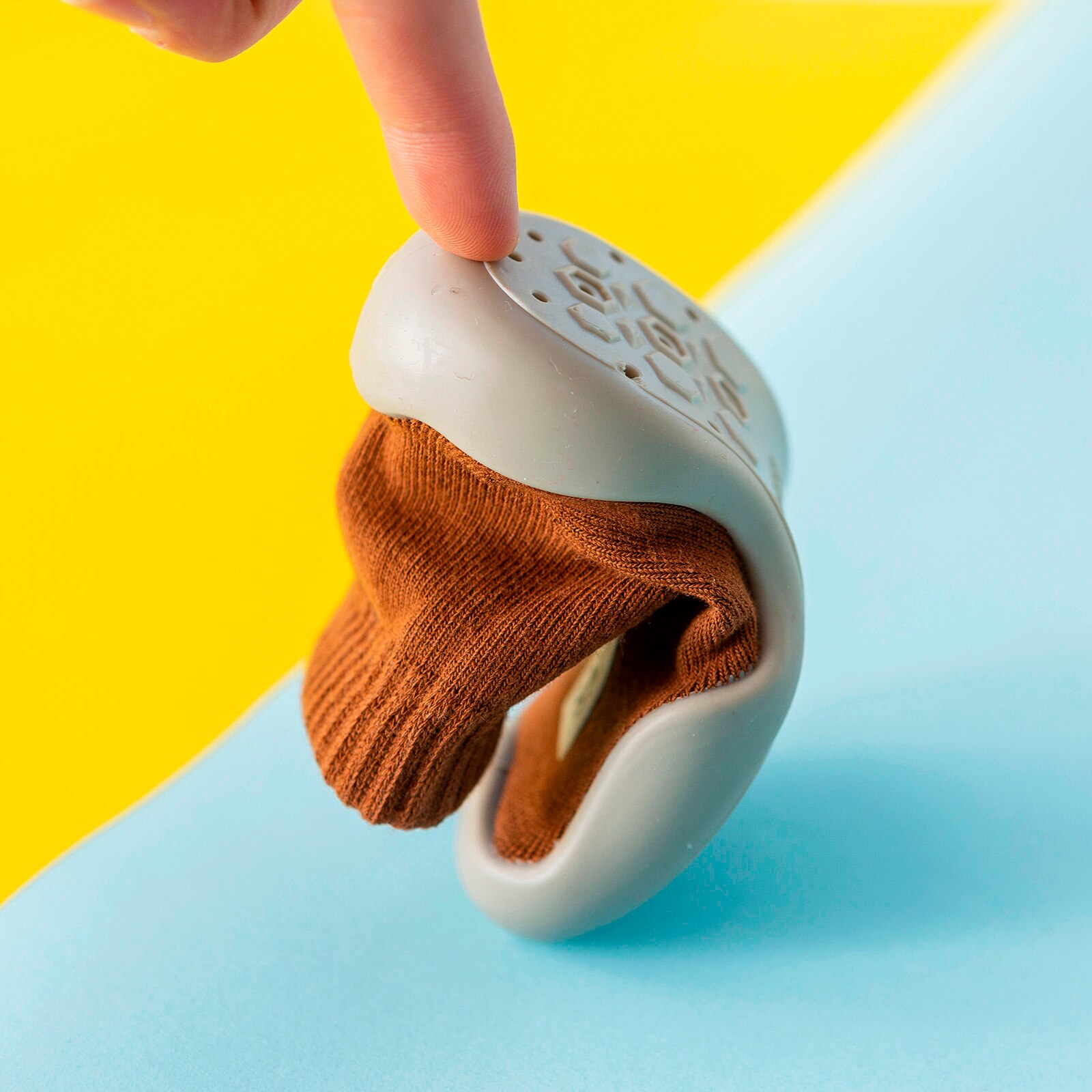 Calcetines elásticos con suela de goma para niño y niña, calcetín antideslizante para primeros pasos, para primavera y otoño