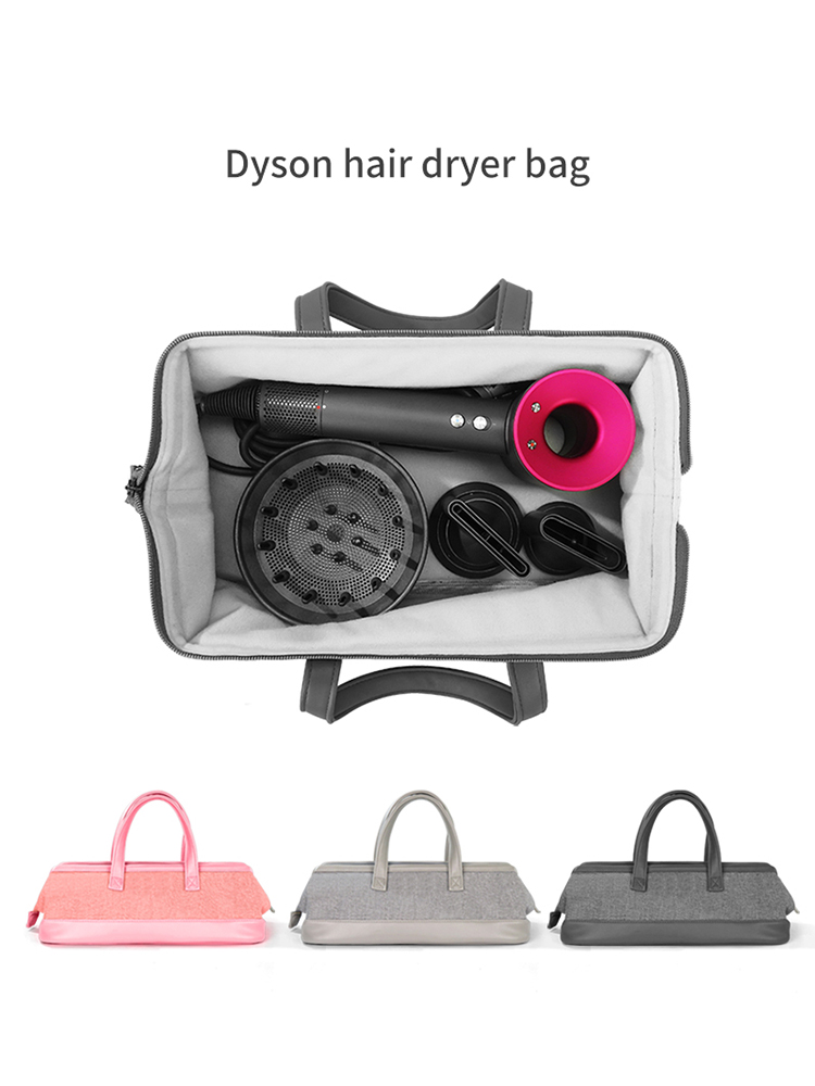Hair dryer travel case, hair bag, large capacity storage bag with handle for dyson hair dryers, portable case, dustproof organizer