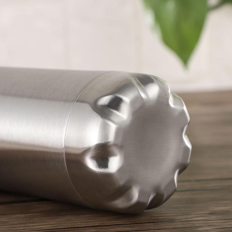 750ml bottiglia di acqua portatile per Sport all&#39;aria aperta bottiglia in acciaio inossidabile per uso alimentare tazza a tenuta stagna Thermos tazza termica