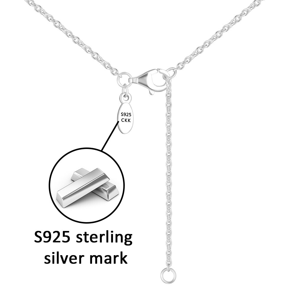 Zilveren Ketting Ketting 100% Authentieke Sterling-Zilver-Sieraden Voor Vrouwen