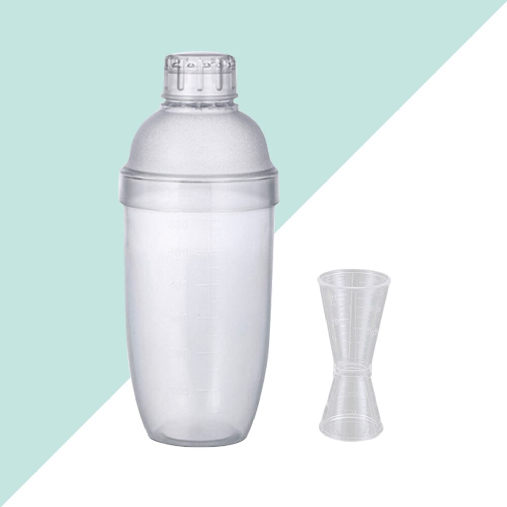2 Stuks Mixer Cup Pc Hars Transparante Pot Hand Schudden Cup Cocktail Shaker Clear Bar Shaker Thee Cup Shaker Met zeef Een