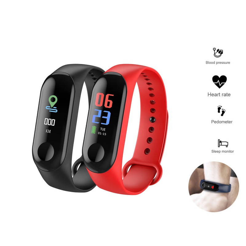Fxm klokker mandig digital se kvinner pulsmåler blodtrykk Fitness sporer sport smart menn se klokke ios android