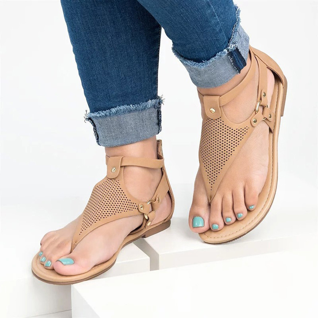 Women Sandals Women Summer Sandals Plus Size 43 Flat Sandals Female Flip Flop Casual Beach Shoes Ladies Gladiator