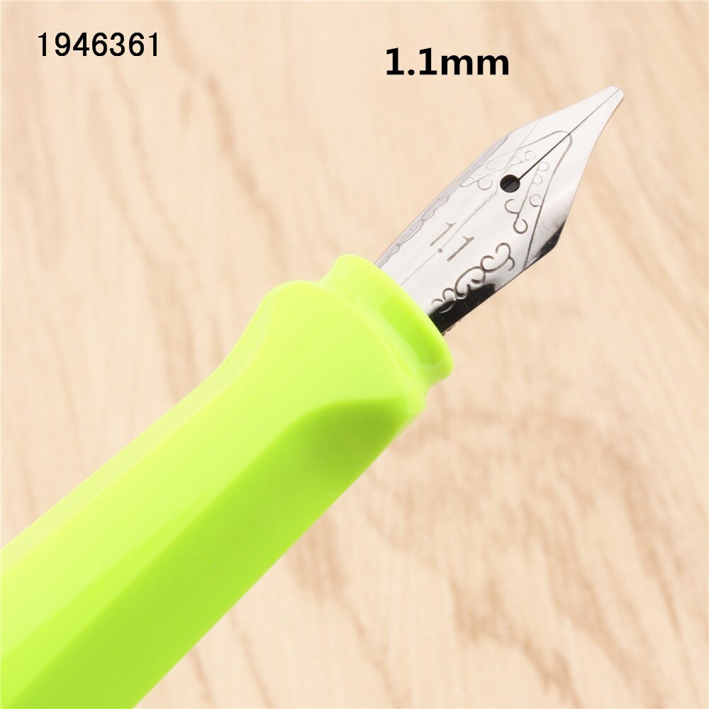 Jinhao 871 fluoresoiva vihreä gootti rinnakkain taide kukka body art litteä kärki vinyyli tiibetin arabia opiskelija toimisto mustekynä: 1.1mm