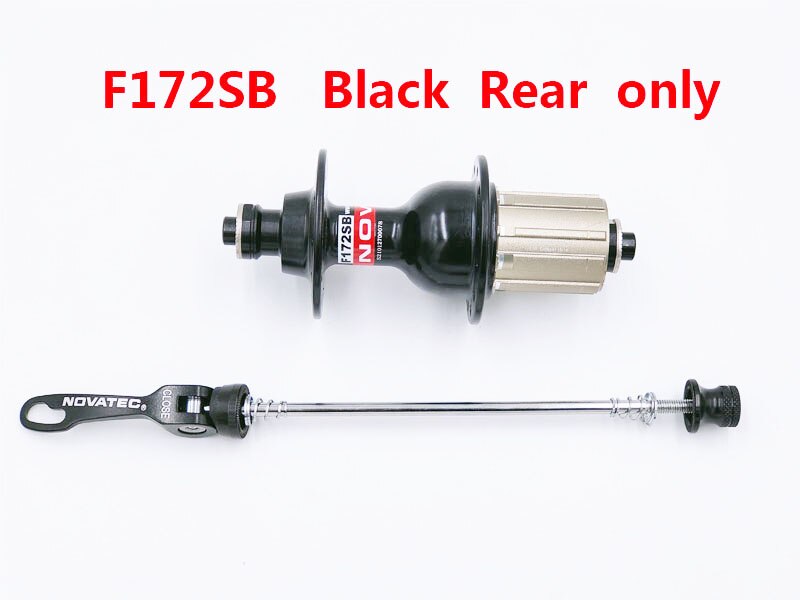 Novatec Hub A171SB/F172SB Road Fiets Hub Voor 20H/Achter 24H Quick Release Fiets Freehub Disc 4 Lager Gebruikt Voor 8-9-10-11-12v: F172 Black Rear one