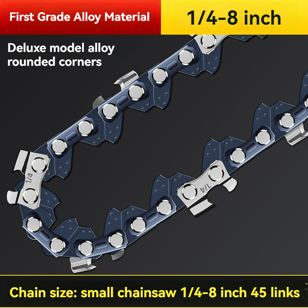 8 Inch Chainsaw Chain for Wood Cutting Cordless Chain Saw Bar Mini Electric Rechargeable Saw Blade Logging Saw Chain Accessories