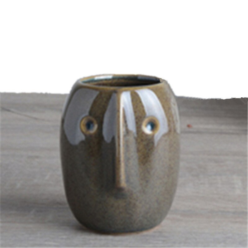 Pots de fleurs 3D en ciment pour hommes et filles, divers motifs, jardinière en béton, argile, plâtre, résine, fabrication artisanale
