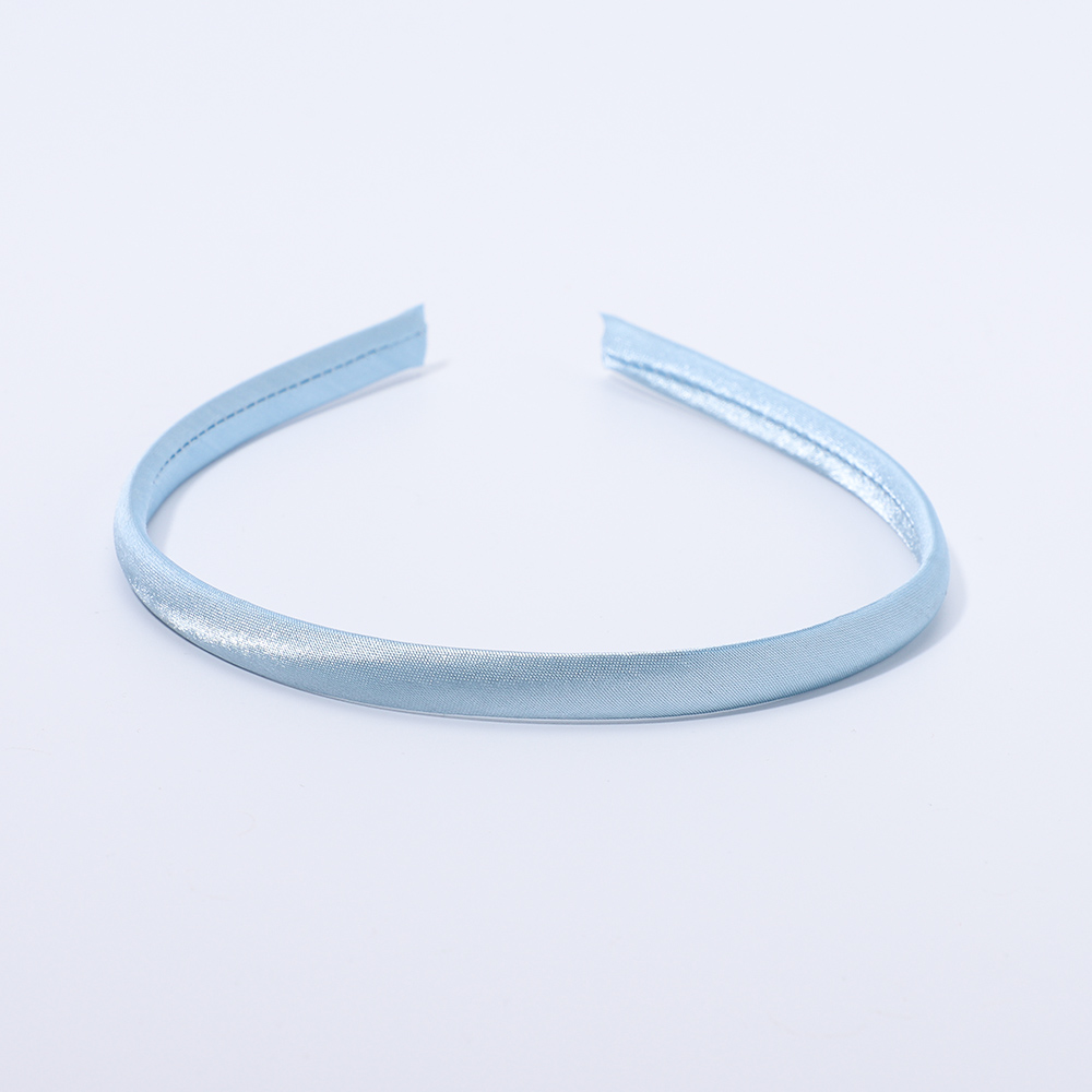 5/10pcs/lot Plain 10MM Satin Headband Girls Fabric Covered Resin Hairbands Plastic Headbands Kids Elastic Bands Hair Accessories