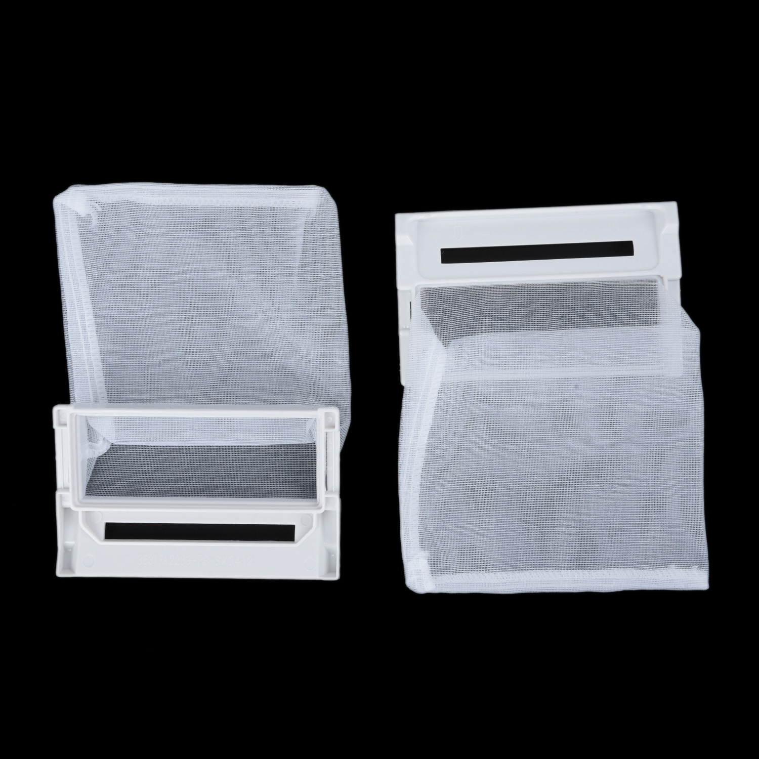 2 stk. lofilter til vaskemaskin, hårfanger, nettingpose wf --750 ahp, wf --m95 sc, wf --100 , wf --100tx