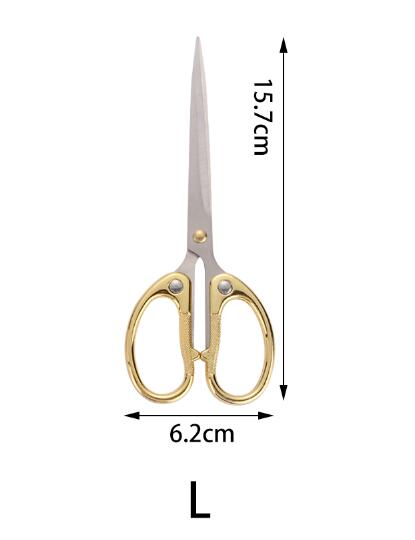 Tailor's Scissors Household Embroidery Sewing Scissors Cut Straight Fabric Cutter Clothing Tool Sewing Shears: Gold L
