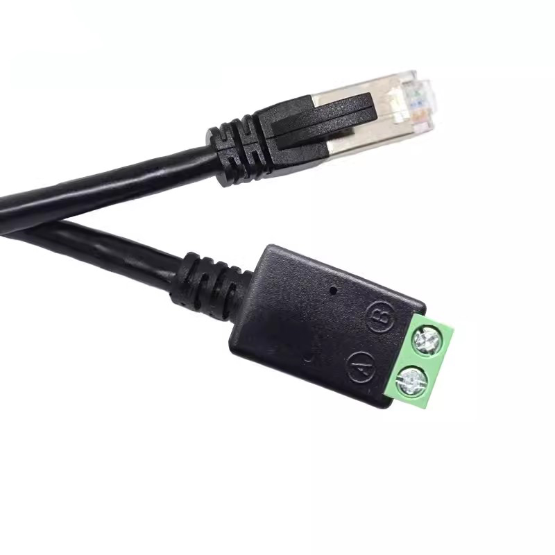 Rj45 zu 2 poliger 4 -poliger anschluss,  rs485 netzwerkkabel ,  rj45 stecker ,  rj45 stecker ,  zu 485 stecker-Splitter für cctv-dvr-verlängerungskabel