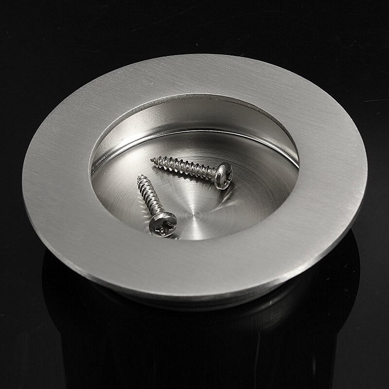 Möbel griff einlass griff Hülse griff echtem edelstahl runde 65mm
