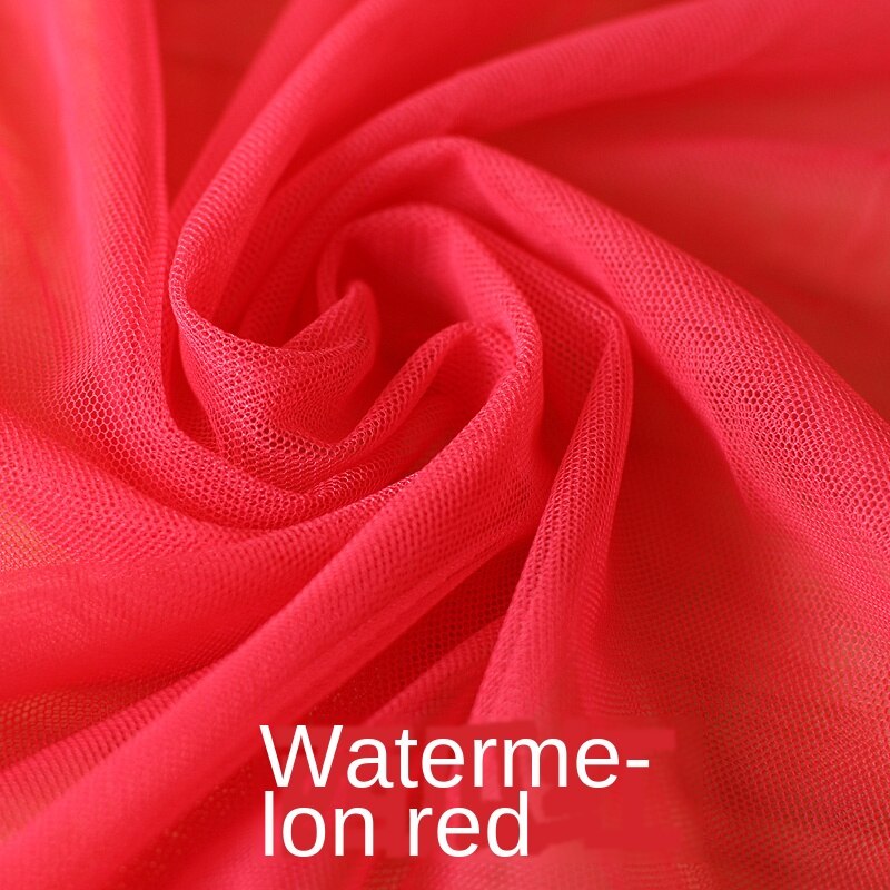 Verschlüsselung Weiche Blick Tuch Moskito Netze Kleid Material Sommer Kleidung Gittergewebe Spitze Stoff: Wasser rot