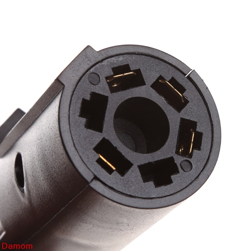 7 Way Round to 4 Pin Flat Blade Trailer Connector Plug Light Adapter RV Boat