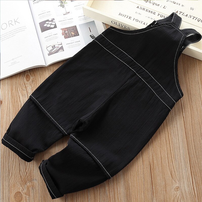 Children Clothing Spring Autumn Children's Suspenders Jeans Boys Casual Pants Girls Loose Trousers
