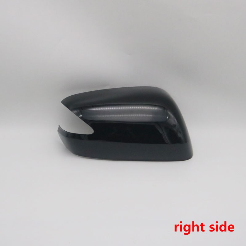 For Honda Fit Jazz Car Door Rearview Mirror Cover Side Mirror Housing with Mirror Light Version: black right side
