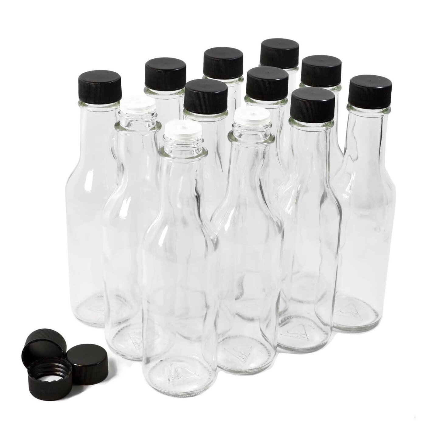 5 Oz 150 Ml 250 Ml Sauce Woozy Bottles Empty Clear Glass Mini Liquor Bottles With Leak Proof Screw Lid