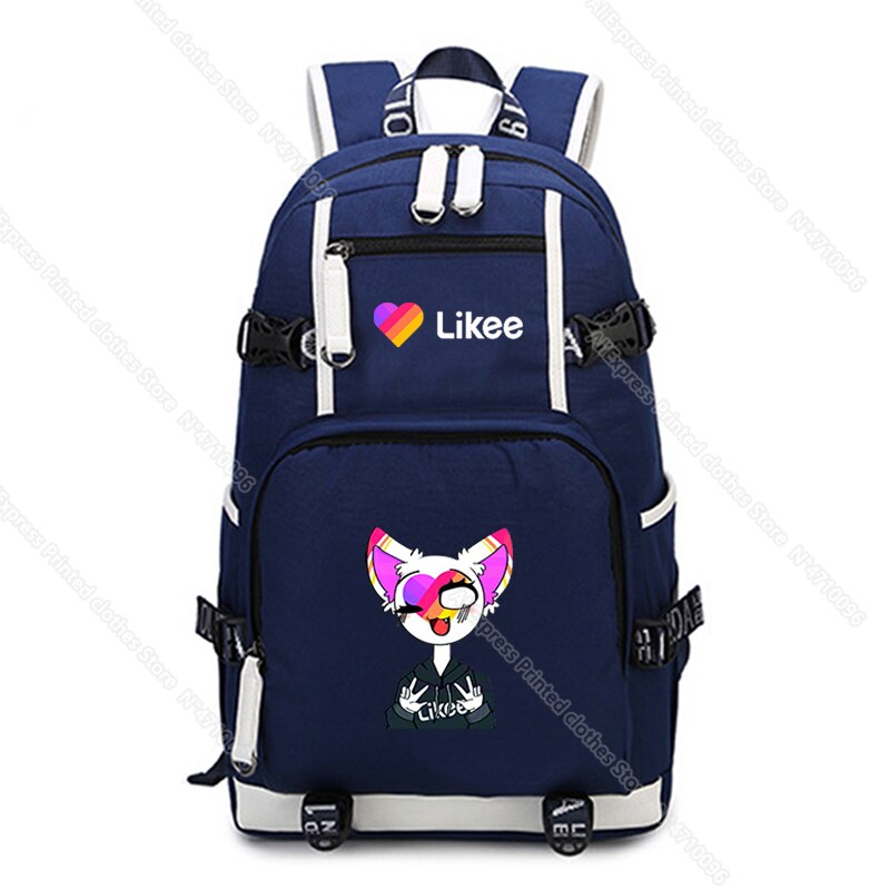 Casual Russia Style Likee Backpack Daily Back to School Mochila LIKEE Teens Boys Girls Rucksack: 16