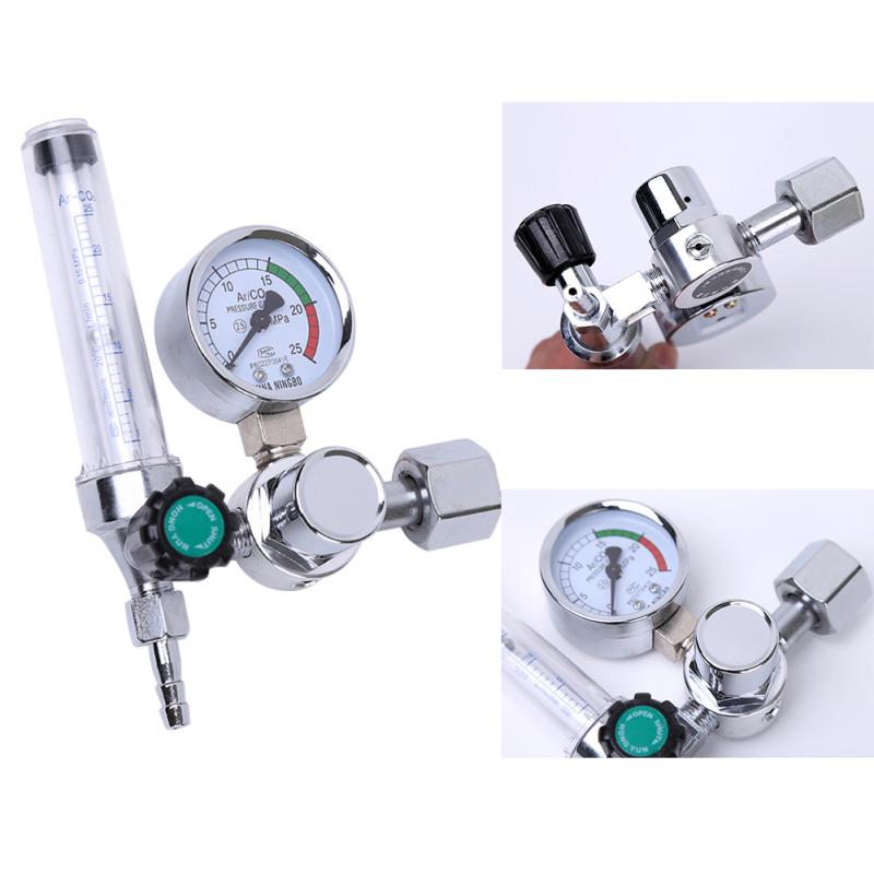 Pressure Reducer 0-25Mpa Welding Easy Read Measure Tool CO2 Handheld Gas Flowmeter Argon Regulator Manual Scale Accurate Gauge