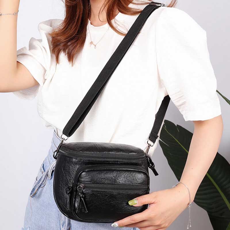 Mode Crossbody Tas Voor Vrouwen Zachte Pu Lederen Schoudertas Kleine Vierkante Tas Winkelen Lady Messenger Bag Multi-Pocket handtas