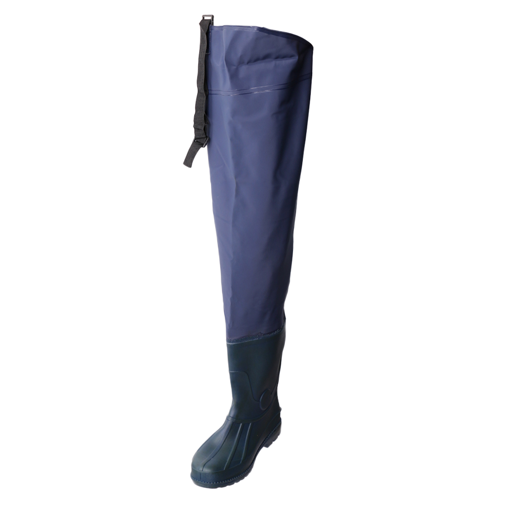 Botas impermeables para vadear por encima de la rodilla, bota de pierna gruesa, pantalones de lluvia, aparejos de pesca para Río