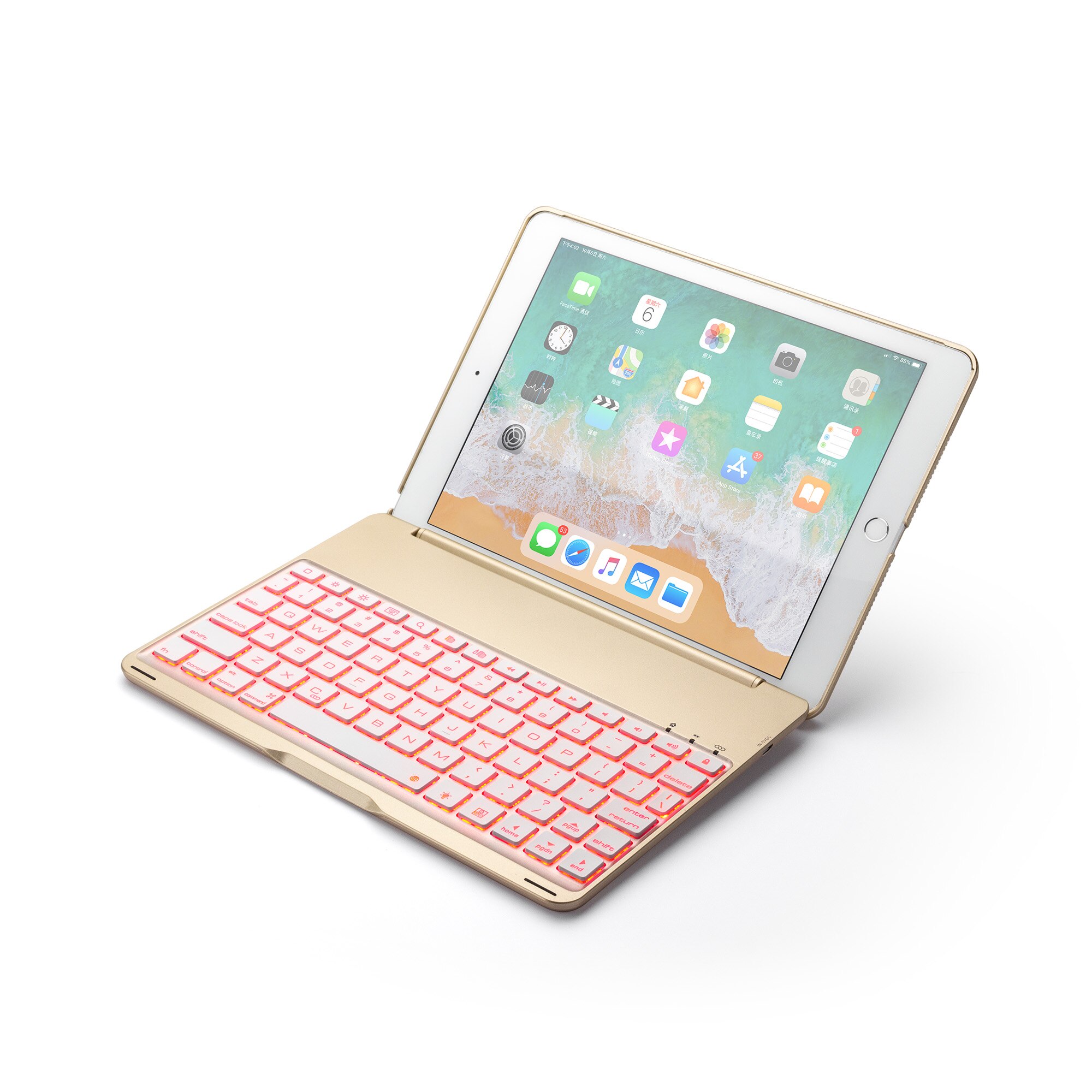 Wireless Bluetooth Keyboard Cover for ipad Air12 pro9.7 ipad9.7 Aluminum light-emitting 9.7‘’bluetooth keyboard