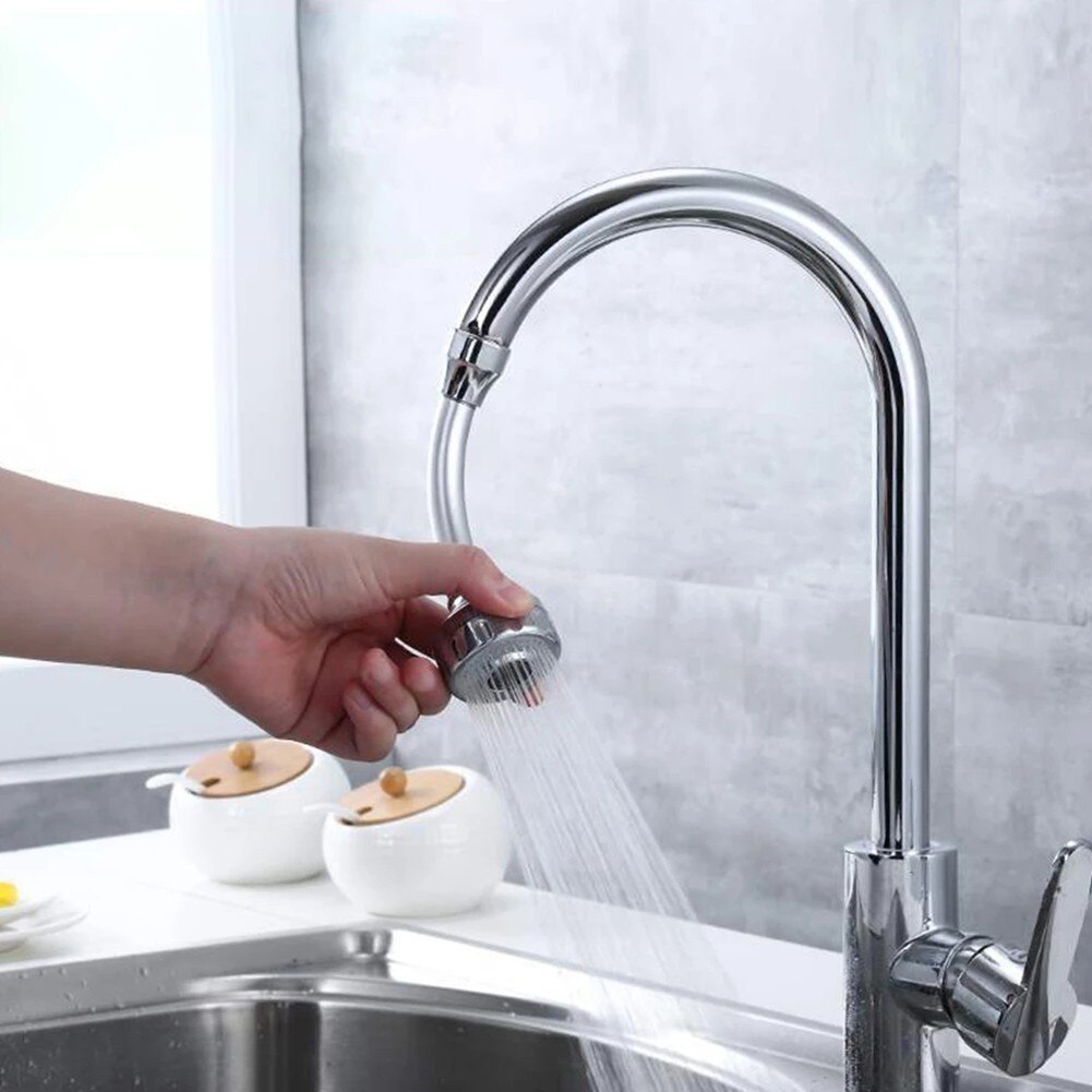 Roestvrijstalen Keuken Wastafel Kraan Waskolf Water Nozzle Spuit 2-Gear Verstelbare Universele Kraan